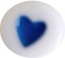 Blue Heart Bead