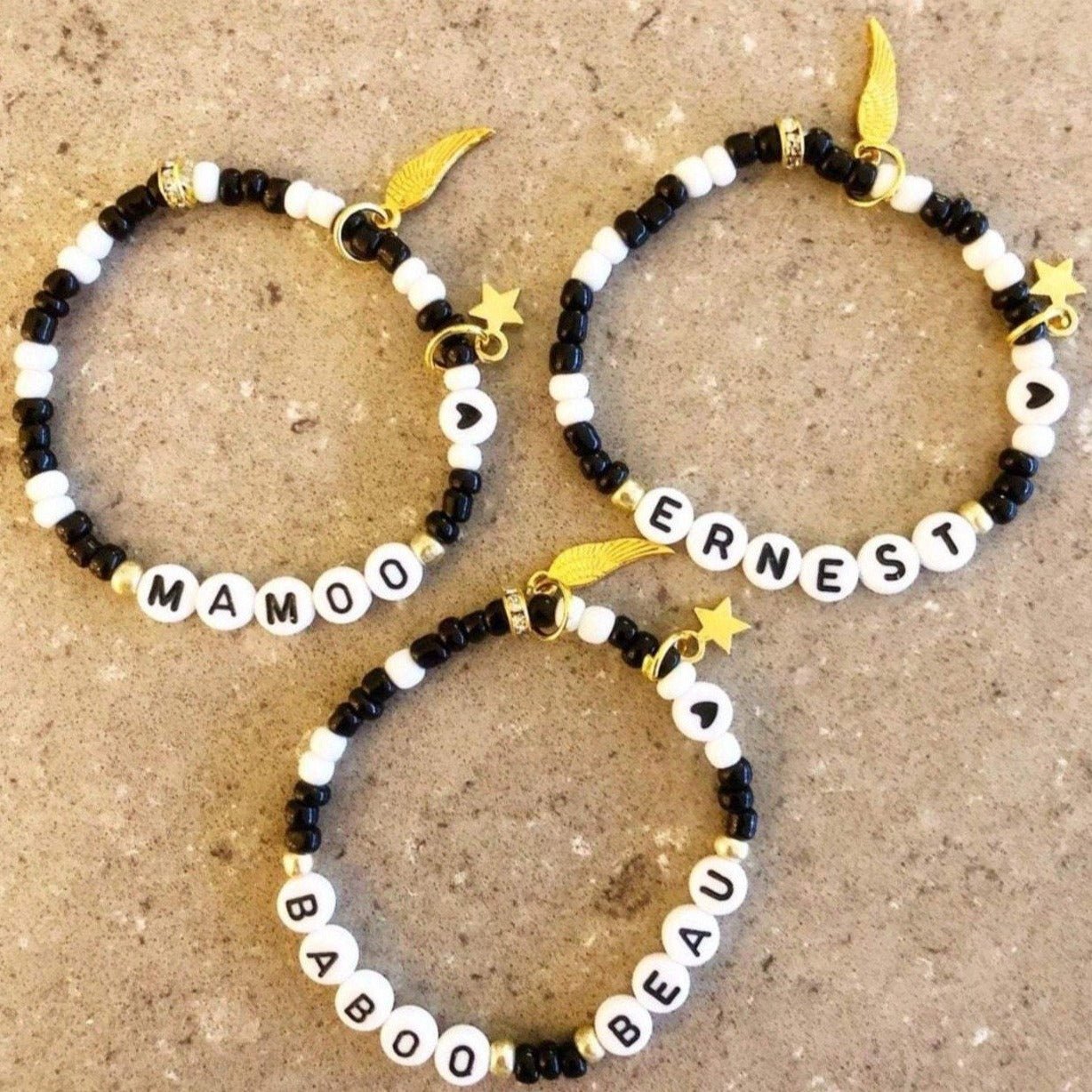Monochrome Personalised Bracelet - Image 2