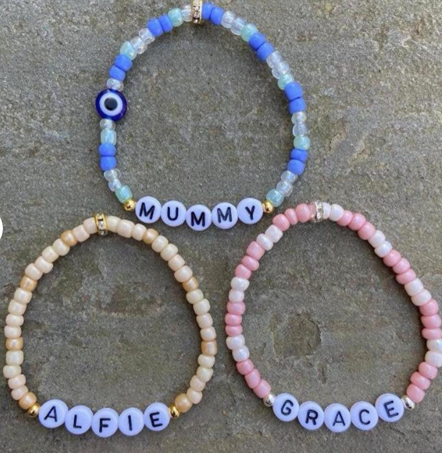Personalised Name Bracelet (Colour Mix) - Image 3