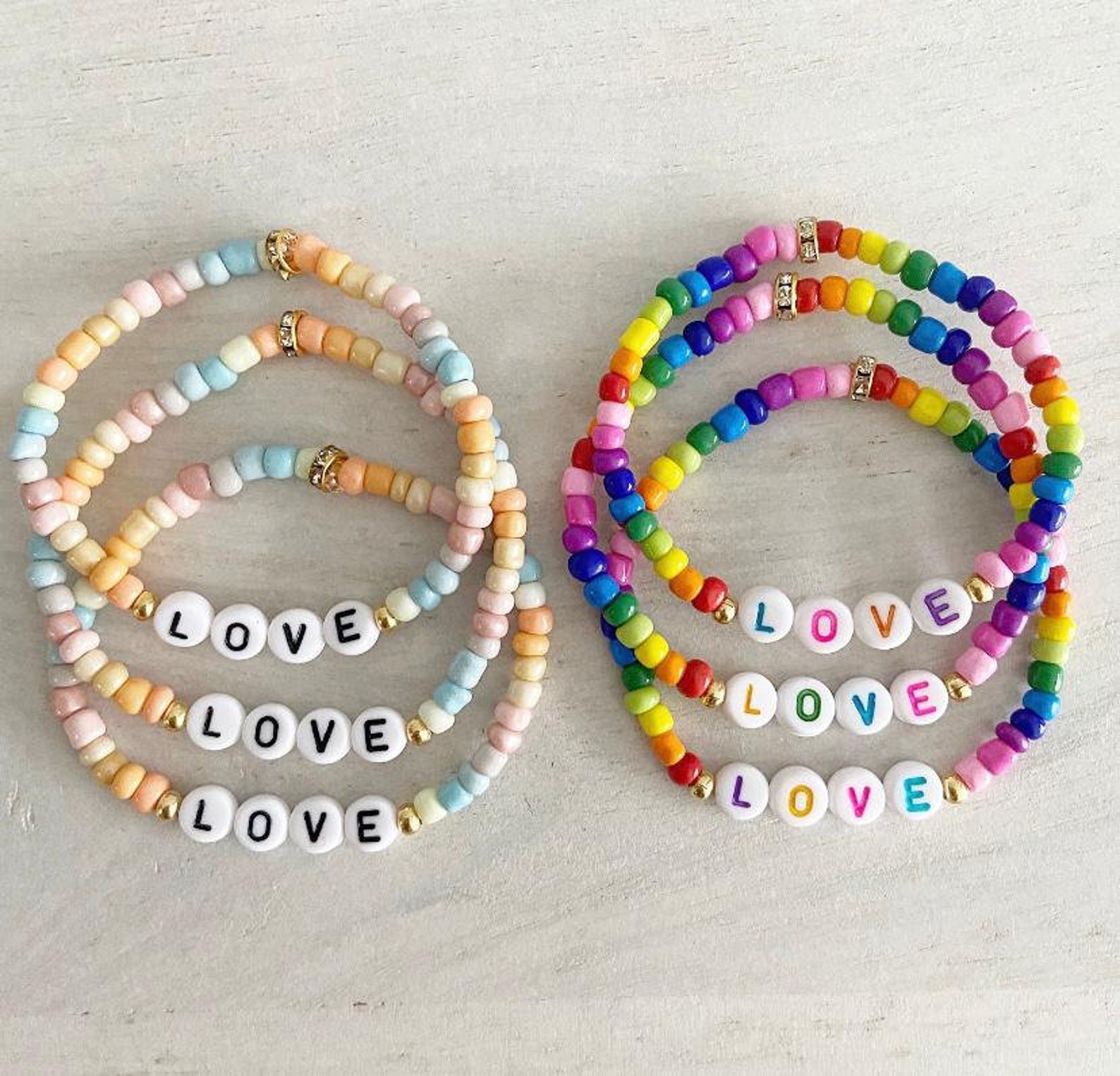 Rainbow Sprinkles Love Bracelet