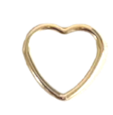 14ct Gold Filled Heart +&pound;3.00