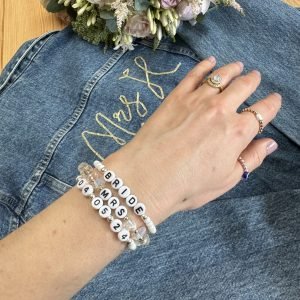 Bride's Opalite Semi Precious Stone Bracelet
