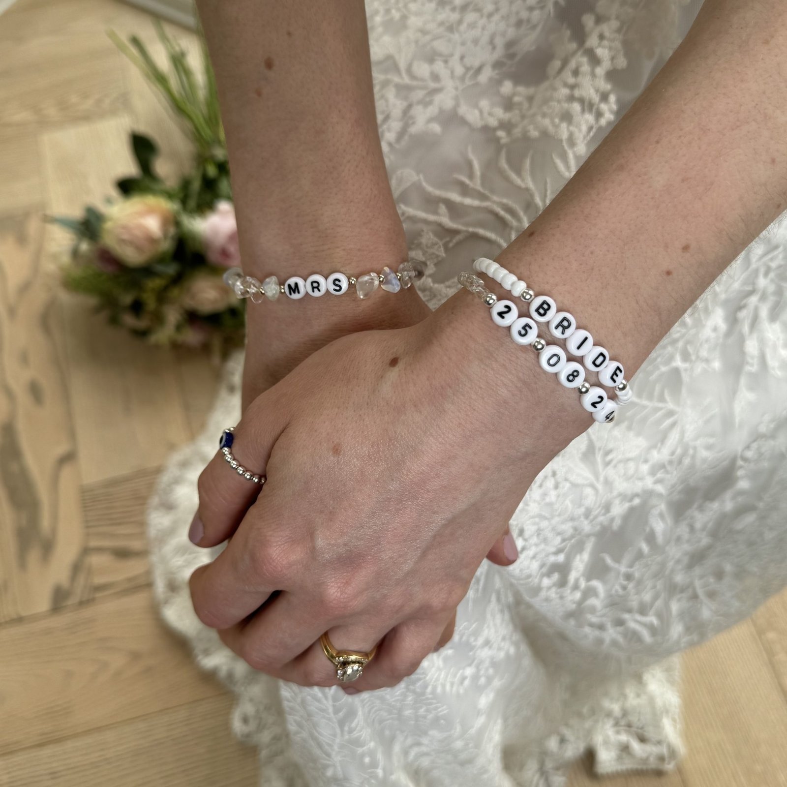 Bride's Opalite Semi Precious Stone Bracelet - Image 2